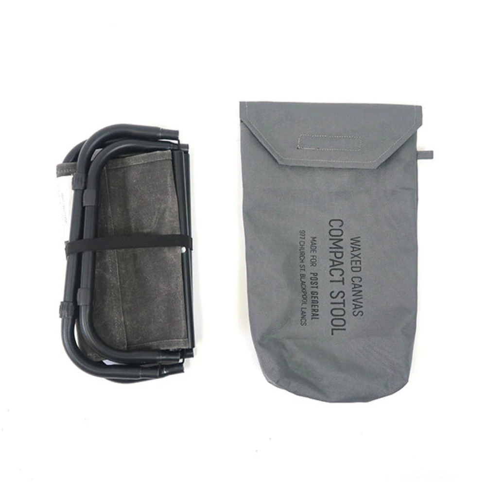 Post General Waxed Canvas Compact Stool 2 Post General Waxed Canvas Compact Stool - Image 2