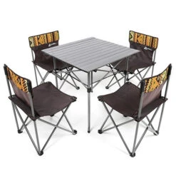 Hewolf 5pcs Set Camping Foldable Table And Chairs -Montanic Sale Store 1 103