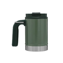 Stanley Classic Vacuum Steel Camp Mug 16oz Hammertone Green -Montanic Sale Store 10 01693 009 3
