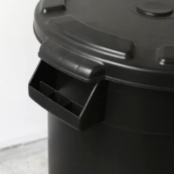 THOR Round Container With Lid Set - 23L Medium Capacity Dust Bin Trash Can -Montanic Sale Store 1009 BK 1609 BK 8