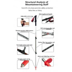 Naturehike Hoar UL Carbon Aluminum Outer Lock Trekking Pole 60-120cm - White 7 Naturehike Hoar UL Carbon Aluminum Outer Lock Trekking Pole 60-120cm - White -Montanic Sale Store 101 58d936a3 edda 4d16 b733 3749ec943444