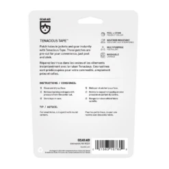 Gear Aid Tenacious Tape Mini Patches Black & Clear 1.5" X 2.5" -Montanic Sale Store 10760 4
