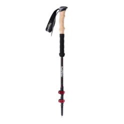 Naturehike Far Wind Three Section Telescopic Carbon Trekking Pole - Red