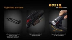 Fenix BC21R USB Rechargable Bicycle Light 880 Lumens -Montanic Sale Store 12 BC21R 71061.1450900824