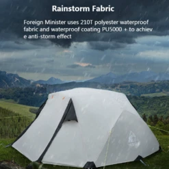 Hewolf 2 Person Camping Tent -Montanic Sale Store 1589 11