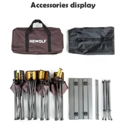 Hewolf 5pcs Set Camping Foldable Table And Chairs -Montanic Sale Store 1746 10 1