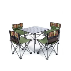 Hewolf 5pcs Set Camping Foldable Table And Chairs -Montanic Sale Store 1746 16