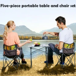 Hewolf 5pcs Set Camping Foldable Table And Chairs -Montanic Sale Store 1746 3 1