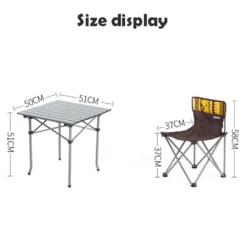 Hewolf 5pcs Set Camping Foldable Table And Chairs -Montanic Sale Store 1746 9 1