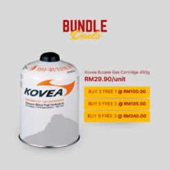 [Bundle Deals] Kovea Butane Gas Cartridge 450g