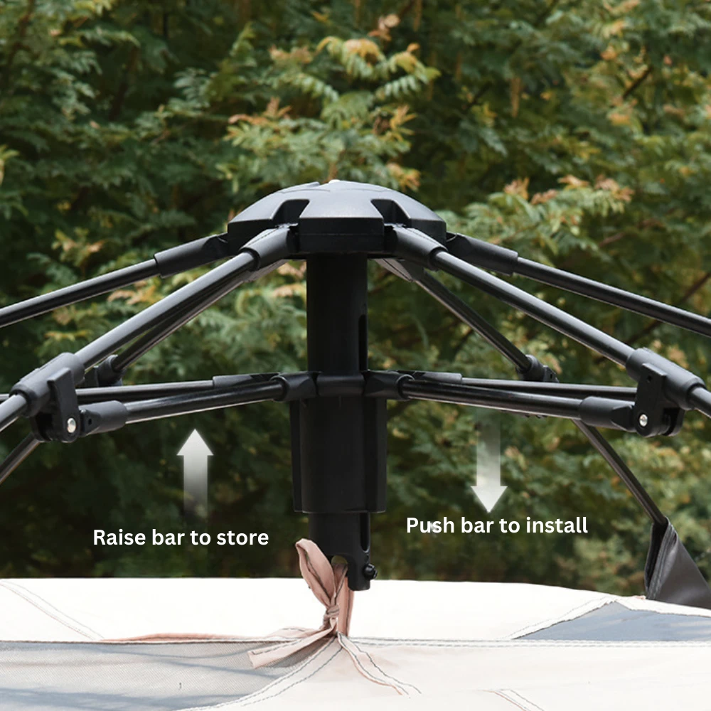 CSTUR Fast Pitch Camping Tent- Black Silver 3 CSTUR Fast Pitch Camping Tent- Black Silver - Image 3