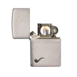 Zippo 200pl Pipe Brushed Chrome - Refillable Windproof Lighter -Montanic Sale Store 200pl 2