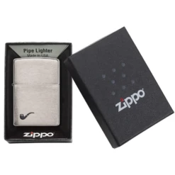 Zippo 200pl Pipe Brushed Chrome - Refillable Windproof Lighter -Montanic Sale Store 200pl 5