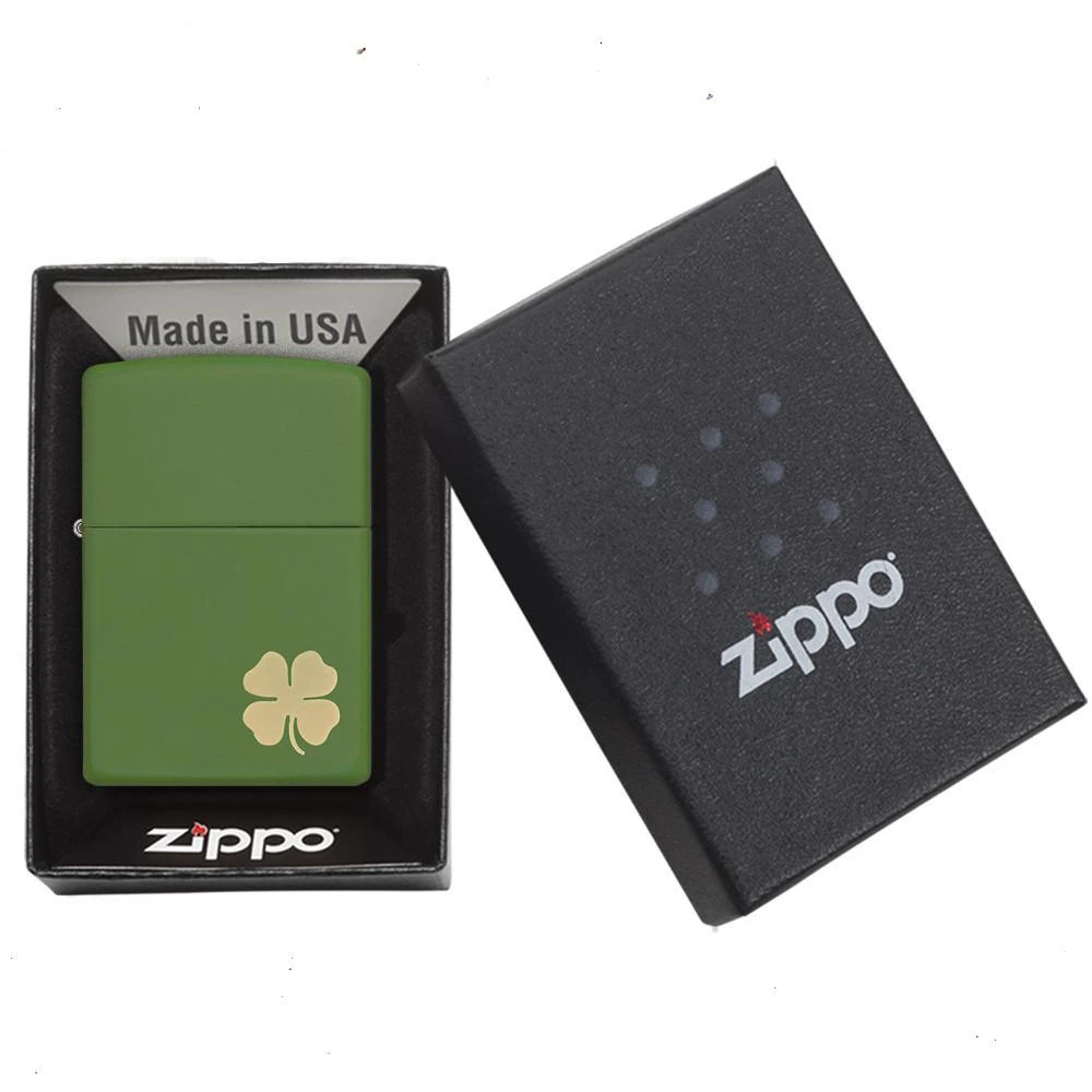 Zippo 228 Shamrock Refillable Windproof Lighter - 21032 3 Zippo 228 Shamrock Refillable Windproof Lighter - 21032 - Image 3