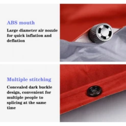 Hewolf Inflatable Mat Orange - Single/Double -Montanic Sale Store 222