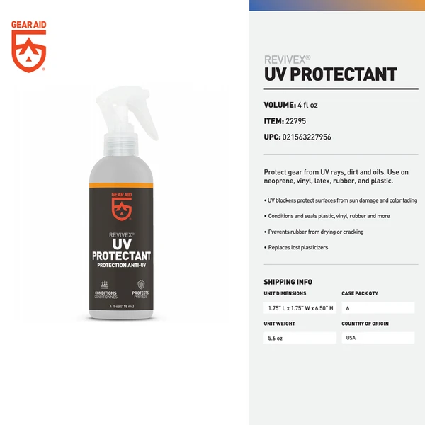 Gear Aid Revivex UV Protectant 4 Fl Oz 7 Gear Aid Revivex UV Protectant 4 Fl Oz - Image 7