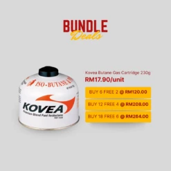 [Bundle Deals] Kovea Butane Gas Cartridge 230g