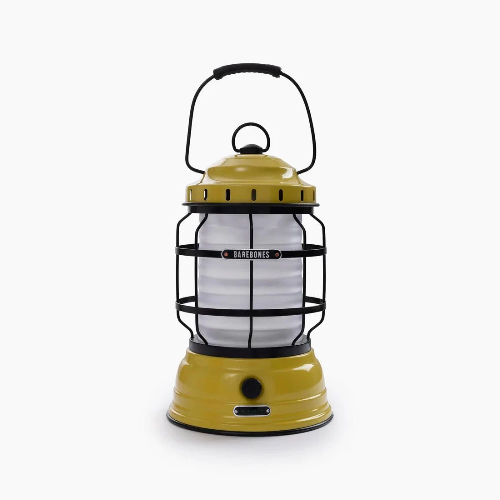 Barebones Forest Lantern Dusty Yellow 2 Barebones Forest Lantern Dusty Yellow - Image 2