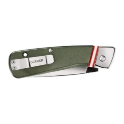 Gerber Straightlace Pocket Clip Knife With Fine Edge Green -Montanic Sale Store 30 001663 3