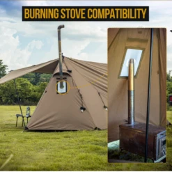 OneTigris Roc Shield Bushcraft Tent TC Version - Ranger Green -Montanic Sale Store 3 7f28cd69 9a99 413b 9aad 221c45159f64