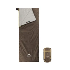 Naturehike 2021 New LW180 Mini Sleeping Bag - Grayish Brown