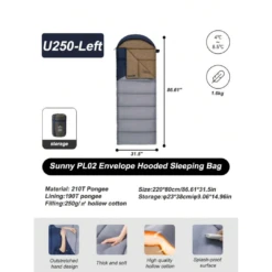 Naturehike Sunny Day PL02 Envelope Sleeping Bag With Hood U250 -Montanic Sale Store 46 c15af602 39af 4d40 b217 349908169008