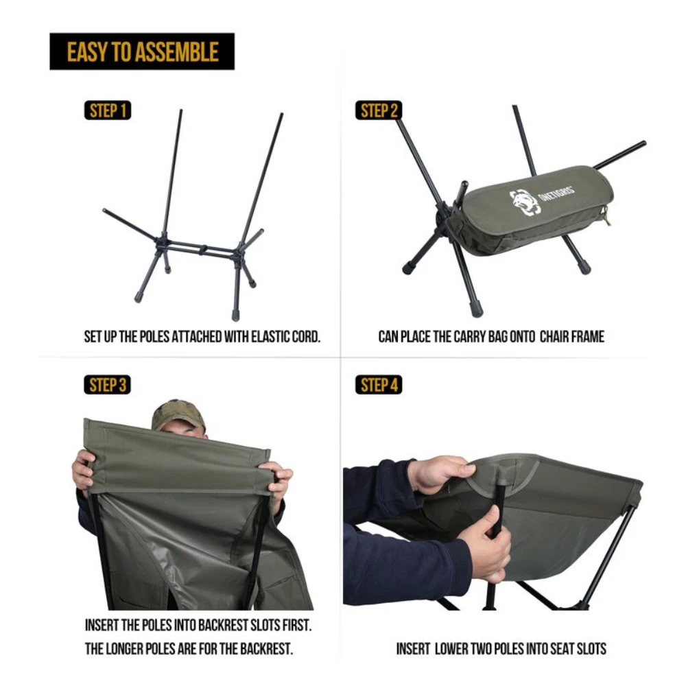 OneTigris Portable Camping Chair Large - Ranger Green 4 OneTigris Portable Camping Chair Large - Ranger Green - Image 4