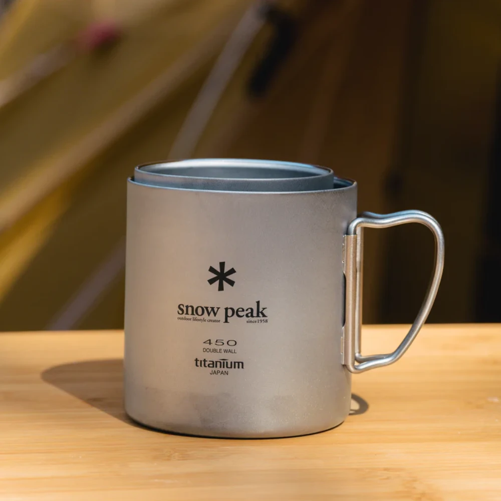 Snow Peak Ti-Double 450 Mug 4 Snow Peak Ti-Double 450 Mug - Image 4