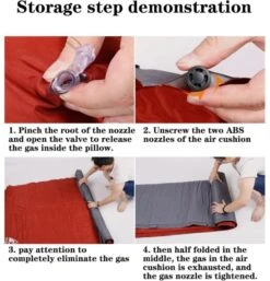 Hewolf Inflatable Mat Orange - Single/Double -Montanic Sale Store 55 3