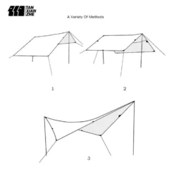 Adventurer Tanxianzhe Waterproof Awning Anti-tearing Sunshade Tarp Outdoor Camping Tan -Montanic Sale Store 5 49659ba7 f00d 4505 b060 303053a70f32