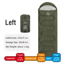 Naturehike Y150L Round Bottom Envelope With Hood Left Zipper -Montanic Sale Store 62 fceb3aae 808e 4277 a909 4b2692b4a9cd