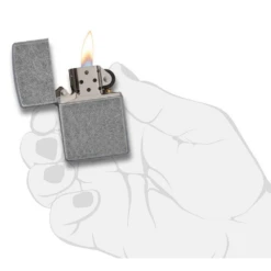 Zippo 121FB Classic Antique Silver Plate - Refillable Windproof Lighter 7 Zippo 121FB Classic Antique Silver Plate - Refillable Windproof Lighter -Montanic Sale Store 66