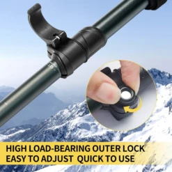 Naturehike Gale Pro Aluminum Five-Section Adjustable Folding Trekking Pole - 115-135cm (2pcs) -Montanic Sale Store 83 3673aadc 1a36 4a68 b918 3dec908cd499