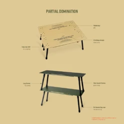 Cargo Container Master Shelf Camping Table - 2 Pieces -Montanic Sale Store 8809817180835 6