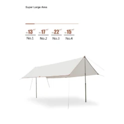 Adventurer Tanxianzhe Waterproof Awning Anti-tearing Sunshade Tarp Outdoor Camping Tan -Montanic Sale Store 8 f8b7b46e 1041 4d8a a0f7 85e9f4d088f4