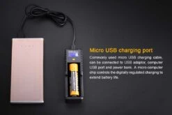 Fenix ARE-X1+ Smart USB Battery Charger -Montanic Sale Store ARE X1plus battery charger charge device