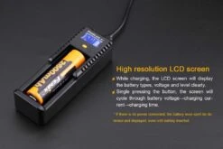 Fenix ARE-X1+ Smart USB Battery Charger -Montanic Sale Store ARE X1plus battery charger lcd screen