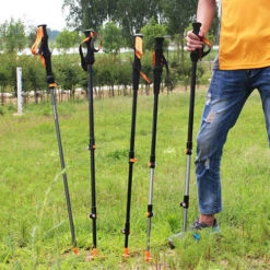 Ace Camp External Lock 3-Section Trekking Pole 7 Ace Camp External Lock 3-Section Trekking Pole -Montanic Sale Store AceCamp Retractable 3Section Aluminum Alloy Mountain Climbing Hiking Walking Stick External Lock Trekking Pole 6061 nmu4