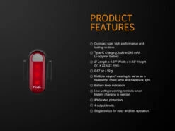 Fenix BCO5R Multifunctional Rechargable Bicycle Tail Light -Montanic Sale Store BC05R 13 E 90615.1542211098