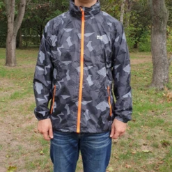 Mac In A Sac Edition - Unisex Waterproof Packable Camo Jacket Windbreaker -Montanic Sale Store Black Camo 7