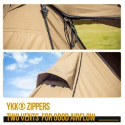 OneTigris Roc Shield Bushcraft Tent (New TC Version) -Montanic Sale Store CE BHS04 TC A 05