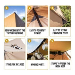 OneTigris Solo Homestead Camping Tent (TC Version) -Montanic Sale Store CE BHS06 TC A 05