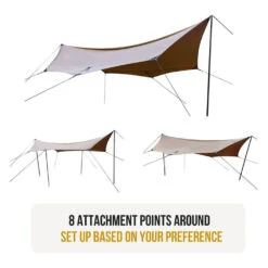 OneTigris Bulwark Rain Fly Camping Tarp - T/C Version 11 OneTigris Bulwark Rain Fly Camping Tarp - T/C Version -Montanic Sale Store CE HTM01 TC A 06