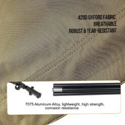 OneTigris Outdoor Foldable Camp Bed - Coyote Brown -Montanic Sale Store CE ZDC01 CB 05