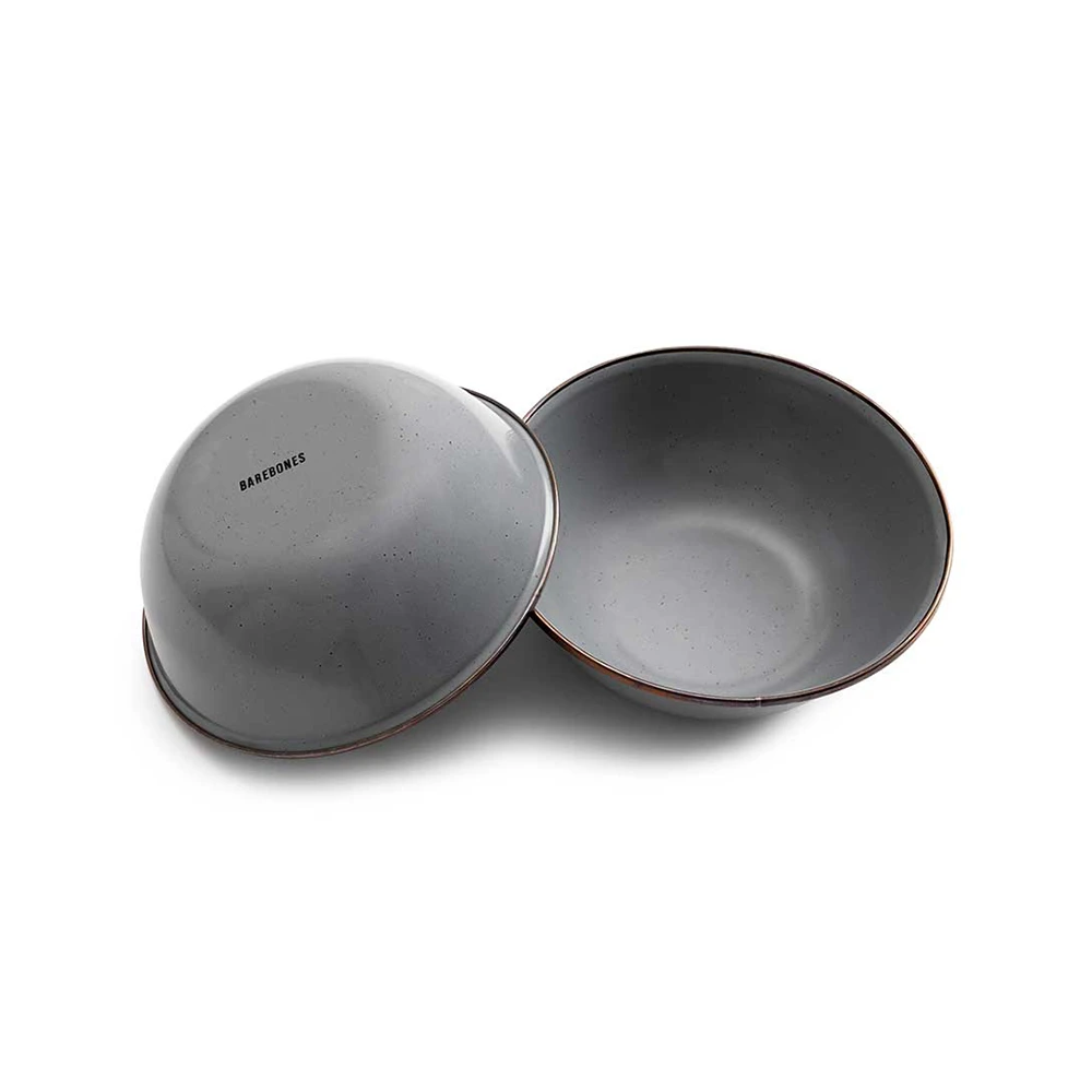 Barebones Enamel Bowl - Set Of 2 5 Barebones Enamel Bowl - Set Of 2 - Image 5
