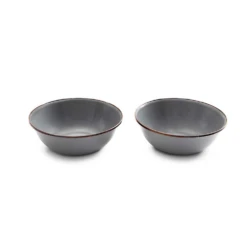 Barebones Enamel Bowl - Set Of 2 20 Barebones Enamel Bowl - Set Of 2 -Montanic Sale Store CKW 357 4