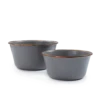 Barebones Enamel Mixing Bowl Slate - Set Of 2
