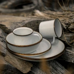 Barebones Enamel Salad Plate - Set Of 2 -Montanic Sale Store CKW 392 05