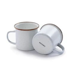 Barebones Enamel Espresso Cup - Set Of 2 -Montanic Sale Store CKW 394