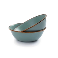 Barebones Enamel Bowl - Set Of 2